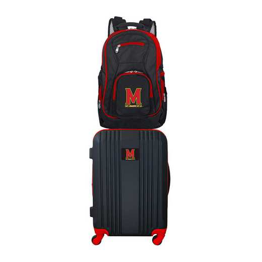 CLMDL108: NCAA Maryl/ Terrapins 2 PC ST Luggage / Backpack